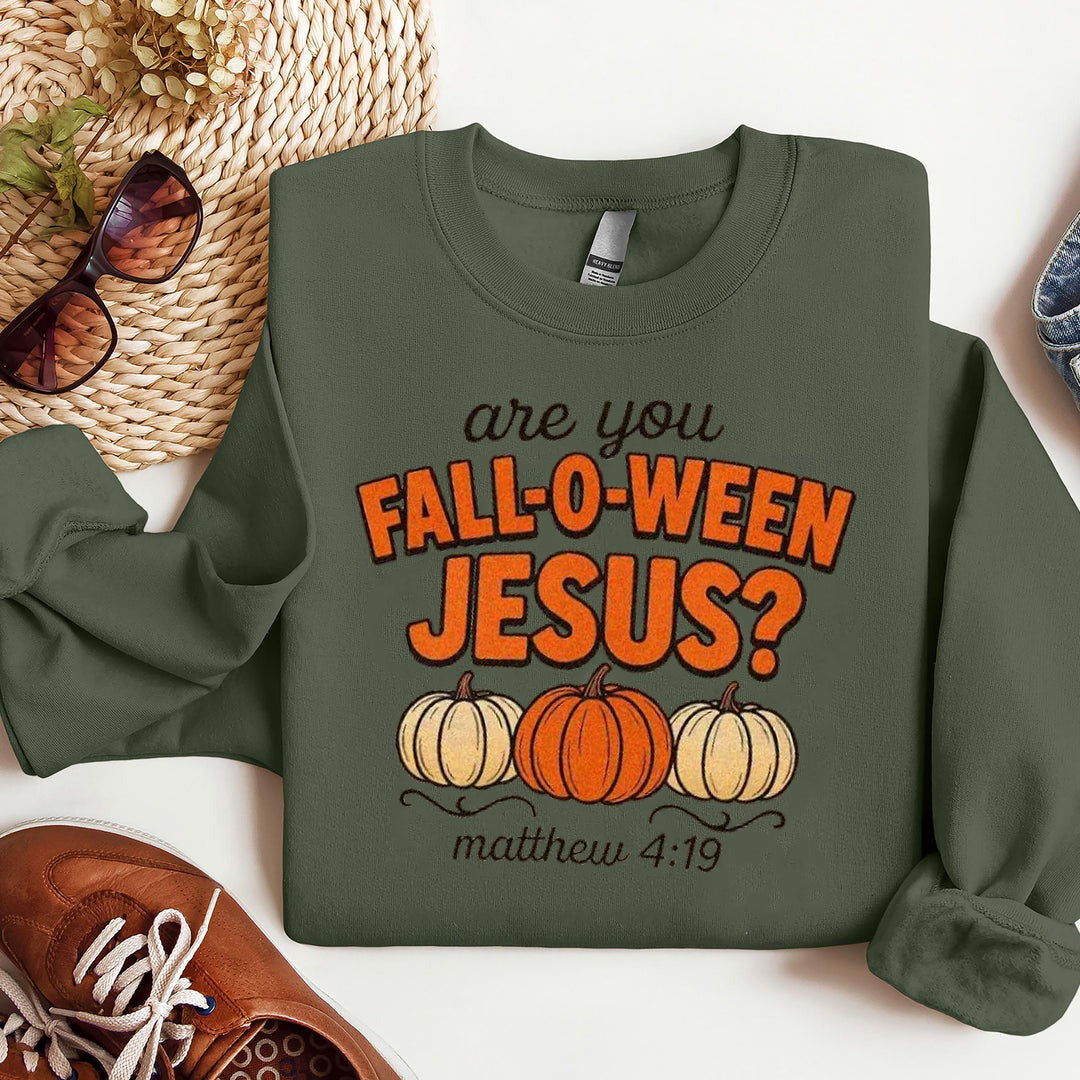 Retro Fall Religious Shirt, Are You Fall-O-Ween Jesus, Womens Christian Shirt, Follow Jesus Shirt, Bible Matthew Shirt, Cute Thankful Shirt ILAF58